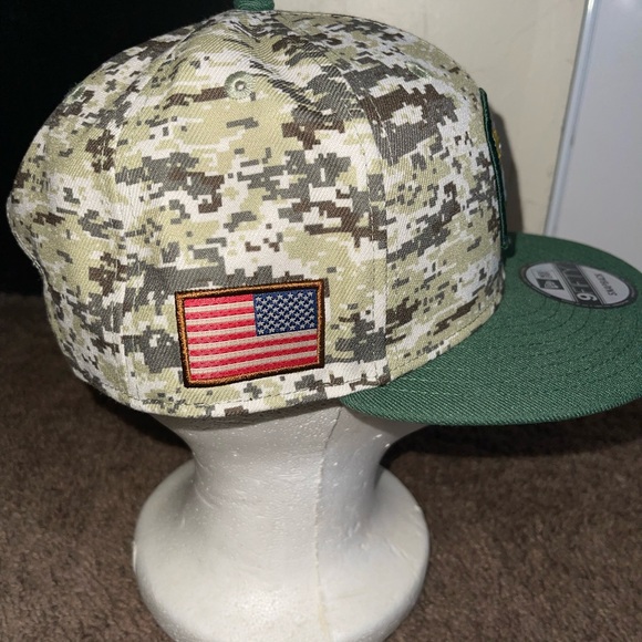 New Era Green Bay Packers 2023 Salute To Service STS Hat 9FIFTY Snapback Camo - Picture 7 of 10